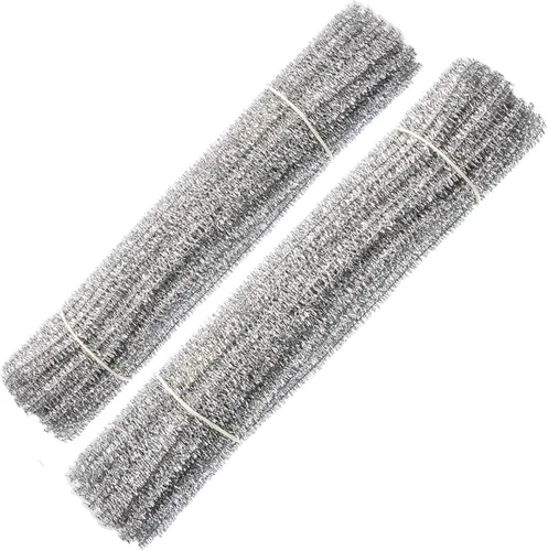 Miniatura 9 de Waycreat 200 piezas de limpiapipas de felpilla rosa para decoración de manualidades (0.236 in x 12 pulgadas)