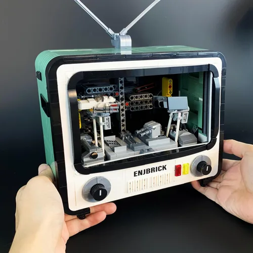 Miniatura 4 de Ideas - Juego de construcción de TV retro compatible con Lego para adultos, juguetes de Navidad para niños y niñas de 8 a 14 años, 1212 piezas