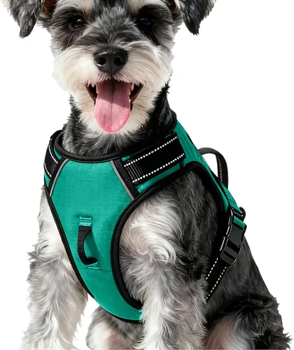 Miniatura 137 de Arnés para perro sin tirones, chaleco reflectante ajustable y acolchado para mascotas con asa de fácil control, fácil de llevar con nudo elegante