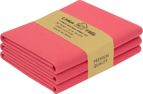 Miniatura 11 de Urban Villa Toallas de cocina 100% algodón, paquete de 6, altamente absorbentes, de secado rápido, súper suaves, de primera calidad, para cocina