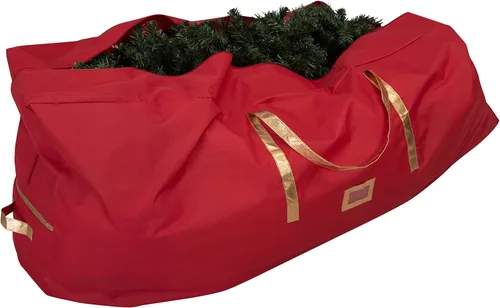 Simplify Bolsa de almacenamiento para decoración navideña, organizador de decoraciones navideñas, sostiene árboles artificiales de hasta 6 pies de