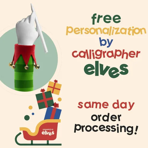 Miniatura 5 de Ornaments by Elves - Adornos de Bola de Navidad Azul Bebé Personalizados 2025 - Bolas Azules Personalizadas para Bebé Niño Decoraciones de Navidad