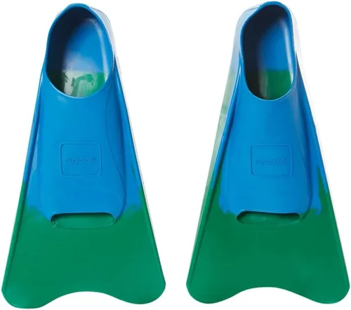 Miniatura 16 de Sporti Aletas de natación cortas para adultos y niños para natación en piscina, aletas flotantes para natación y snorkel, aletas de natación