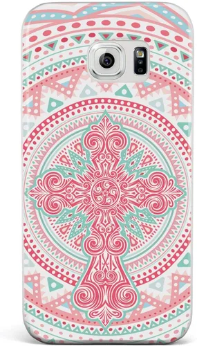 Miniatura 22 de Inspired Cases - Compatible with iPhone Xs Max Case - 3D Textured Protective Phone Case for Apple iPhone Xs Max - Ornate Cross - Coral and Mint