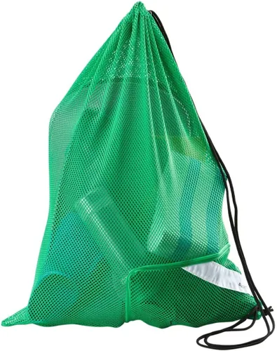 Miniatura 14 de Bolsas de Equipo de Natación Sporti, Mochila de Cordón de Malla, Bolsa de Natación para Nadadores, Mochila de Malla para la Playa Verde