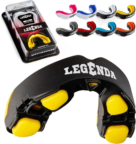 Miniatura 10 de Legenda Protector bucal deportivo con funda, protector bucal profesional para boxeo, fútbol, hockey, Jiu Jitsu, Muay Thai, MMA, lucha libre
