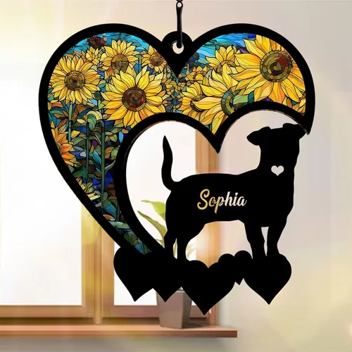 Miniatura 4 de Nazenti Atrapasoles conmemorativo personalizado para perros, adorno personalizado para perros, adorno conmemorativo para perros, pérdida de perros