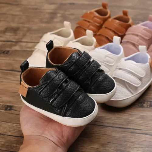 Miniatura 5 de Clowora Zapatos para bebés niños y niñas, suela de goma antideslizante, zapatos de cuna para recién nacidos, mocasines planos.