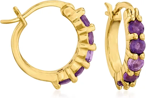 Miniatura 5 de Ross-Simons Three Pair Gemstone Huggie Hoop Earrings