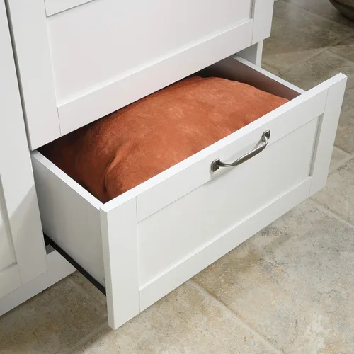 Miniatura 9 de Gabinete de almacenamiento Sauder Select multiusos para dormitorio, clóset, despensa, con cajones de almacenamiento y barra colgante, en acabado