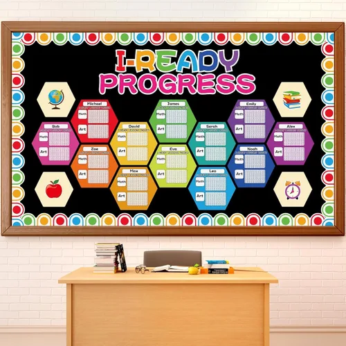 Miniatura 39 de Conjunto de Tablero de Anuncios Bombilla Keep Shining, Decoración Motivacional para el Aula, Regreso a la Escuela, Recortes de Papel Temáticos