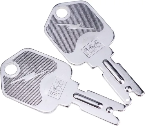 Miniatura 2 de 10X Llaves de encendido 166 para Clark Yale Hyster Komatsu Gradall Gehl Crown 186304 51335040 A214062 1430 Hyster Carretilla elevadora 6 PIEZAS