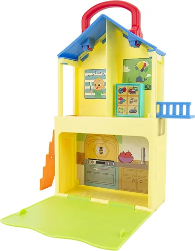 Miniatura 13 de Deluxe Pop n' Play House de CoComelon - Casita plegable con JJ, el papá de JJ, Bingo el cachorro y accesorios para la casita - Juguetes para niños
