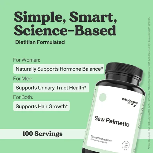 Miniatura 2 de Saw Palmetto para hombres y mujeres Extracto de palma enana americana y mezcla de polvo Equilibrio hormonal, salud urinaria y apoyo