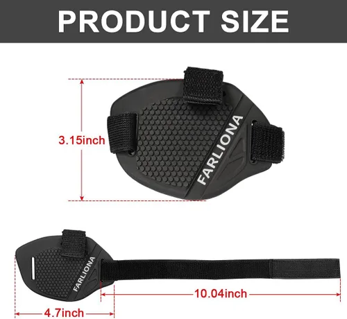 Miniatura 3 de almohadilla de cambio para motocicleta, cubierta protectora para botas y zapatos, útil accesorio de goma para palanca de cambios para hombres