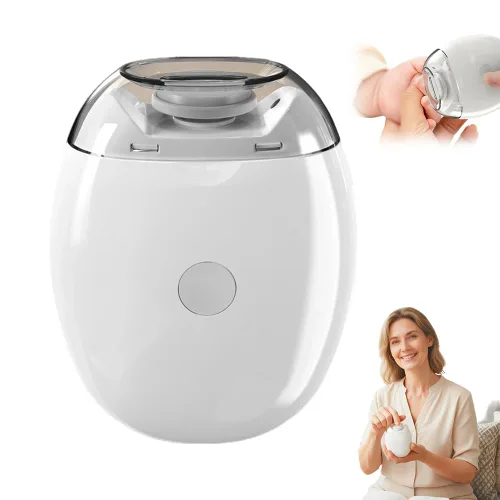 Amoladora de uñas automática universal, cortaúñas eléctrico portátil con luz LED y 3 velocidades, cortador de uñas automático silencioso de 360° y