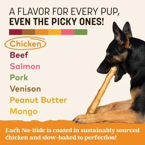 Miniatura 5 de Earth Animal No Hide Chews - Rollos masticables para perros grandes sin cuero crudo de larga duración, pollo - 2