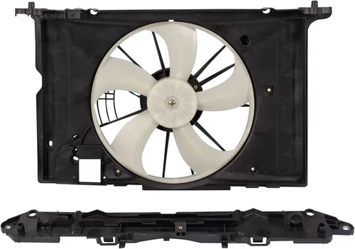 Miniatura 149 de TRQ Conjunto de ventilador de refrigeración dual del radiador compatible con Toyota Highlander 2008-2013 TO3115155