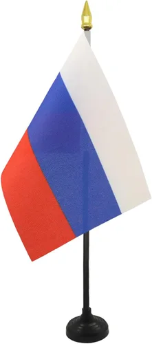 Miniatura 63 de AZ FLAG Bandera de mesa de Albania de 4 x 6 pulgadas - Bandera de escritorio albanesa 5.9 x 3.9 in - Tapa de lanza dorada