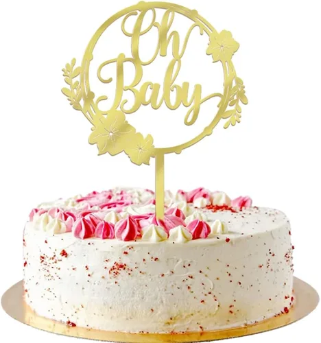 Miniatura 10 de Decoración de bienvenida para tartas de bebé niña, baby shower, baby shower, recién nacida, espectáculo de género para niña, decoración de fiesta