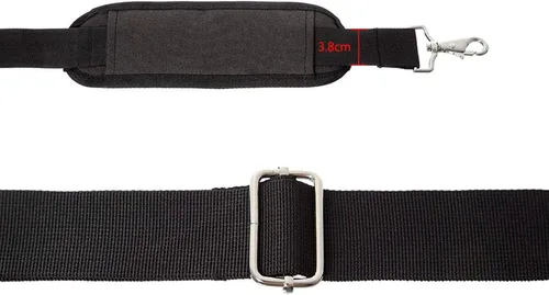 Miniatura 4 de JAKAGO Correa de hombro de repuesto de 61 pulgadas, correa acolchada larga para bolsa de lona, cinturón de hombro ajustable universal