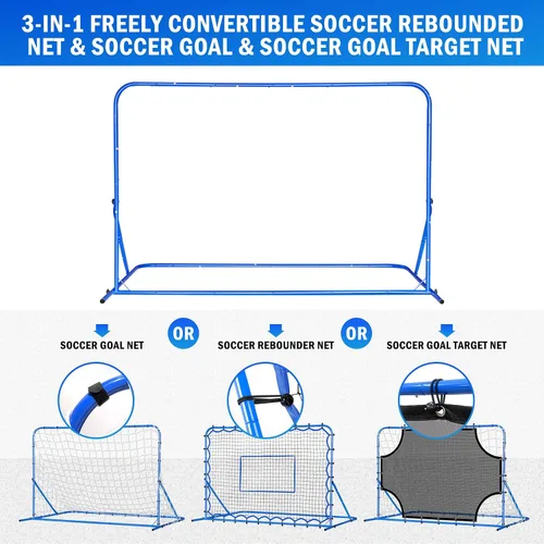 Miniatura 2 de Soccer Baseball Rebounder Net, Soccer Goal Net, Volleyball Softball Rebound Pitchback Net Quick-Switch Angle Training for Control, Passing Practice