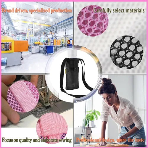 Miniatura 4 de Water Bottle Holder with Strap, Premium Water Bottle Carrier with Strap Easy Clean, Light Water Bottle Carrier Bag, Water Bottle Holder with Pocket