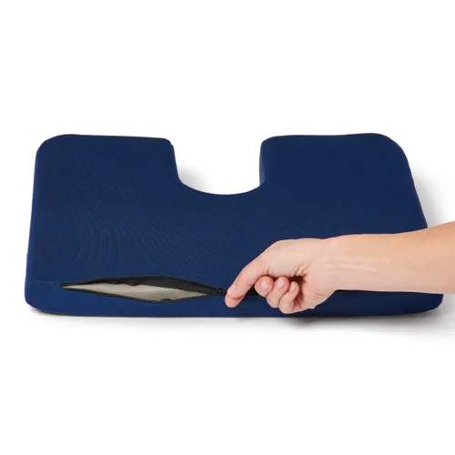Miniatura 3 de Medline Cojín de asiento para aliviar la presión y el dolor de espalda baja, problemas de coxis y ciática, el cojín de coxis está inclinado