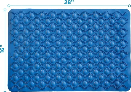 Miniatura 2 de NOVA Medical Products Alfombra de baño de goma, azul