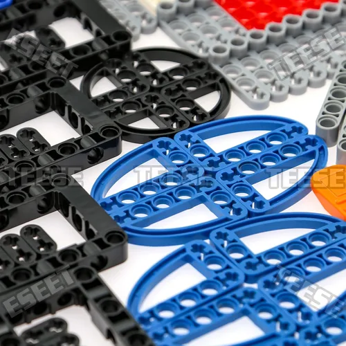 Miniatura 3 de TEESE Juego de 282 piezas de vigas técnicas con minifigura de helicóptero rotor y separador de ladrillos, compatible con piezas técnicas