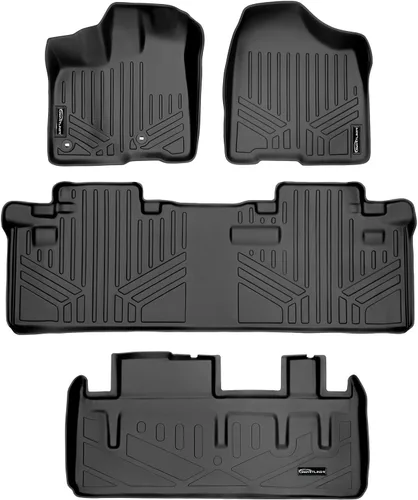Miniatura 41 de SMARTLINER Alfombrilla de suelo para maletero de carga para todo tipo de clima, detrás de la segunda fila para Toyota Sienna 2011-2012
