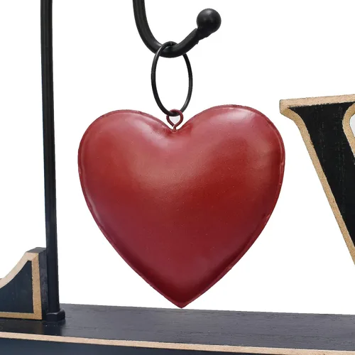Miniatura 8 de Letrero de Amor de Madera Rústica Decoración de Mesa Independiente Bloque de Letras Recortadas Centro de Mesa Letrero Decorativo de Palabras Repisa