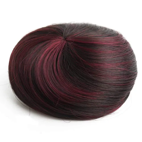 Miniatura 2 de Moños de pelo 2 piezas de pelo falso moño para el lugar de trabajo nupcial boda pelo updo para mujeres y niñas 8066-4&BUG