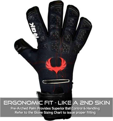 Miniatura 5 de Renegade GK Limited Edition Rogue - Guantes de portero de fútbol con microprotección (tallas 6-11, nivel 4+) Pro-Tek Fingersaves y agarre Giga