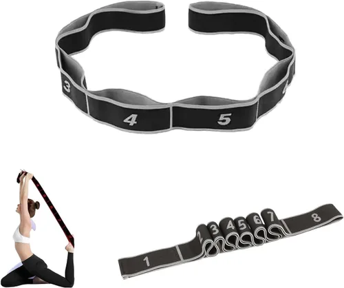 Miniatura 15 de Banda de resistencia de fitness para estiramiento y yoga, banda de resistencia elástica numérica con marcas claras, bandas elásticas de 3 unidades SA