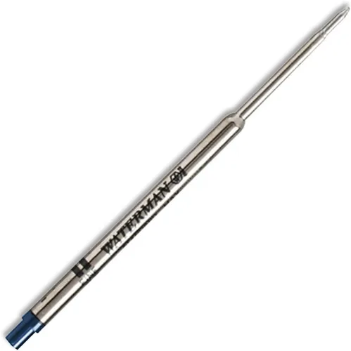 Waterman Recambio para bolígrafo, punta media, 0.028 in, azul