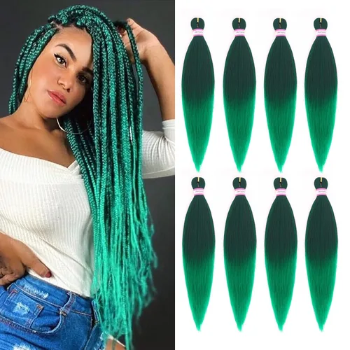 Miniatura 61 de Extensiones de cabello para trenzar preestiradas, color negro, 12 pulgadas, 8 paquetes de cabello natural para trenzar, fácil trenza, ajuste de agua