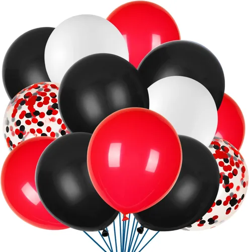 Miniatura 8 de Globos de látex naranja, azul y verde con globos de confeti para fiesta de cumpleaños de dinosaurio baby shower (80 paquetes)