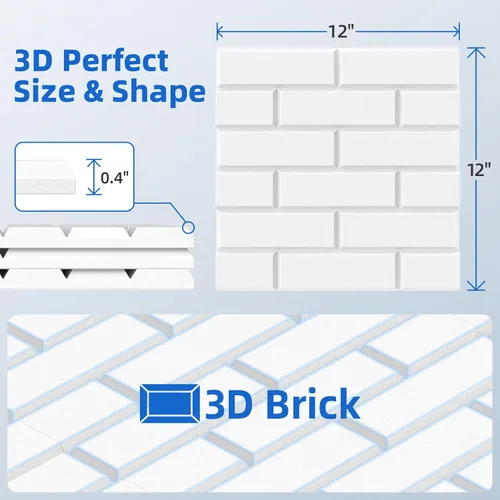 Miniatura 6 de Paquete de 20 paneles acústicos con autoadhesivos, paneles de espuma de alta densidad a prueba de sonido de 12 x 12 x 0.4 pulgadas para paredes