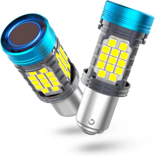 Miniatura 8 de 1157 Bombilla LED Ámbar, 2057 7528 2357A Bombilla LED de Señal de Giro con Resistencia Integrada CANBUS Libre de Errores, Bombilla Intermitente