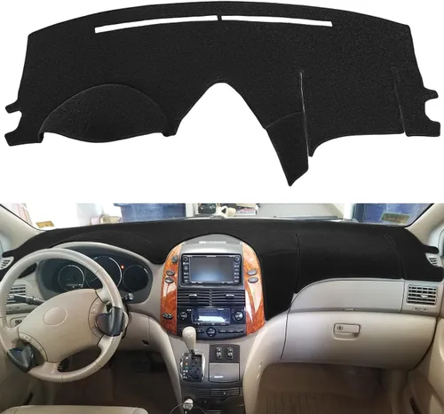Miniatura 5 de Alfombrilla para salpicadero a medida para Toyota Sienna 2004-2010, protector de tablero de acolchado de alfombra (04-10 Beige) F99 36-38 Beige