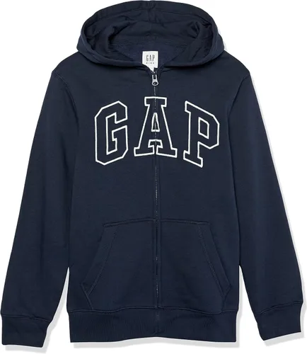 Miniatura 26 de GAP Sudadera con capucha y cremallera completa con logotipo para niños