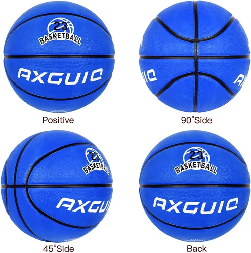 Miniatura 7 de Baloncesto de goma gruesa para niños y jóvenes, tamaño 3/4/5/6/7, para exteriores, colorido, 22/25.5/27.5/28.5/29.5 pulgadas, para regalos