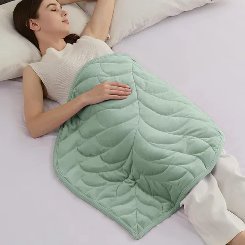Miniatura 12 de Kaisa Manta con Peso para Adultos (5 libras, 23" x 29"), Manta de Regazo con Peso Suave Lavable a Máquina, Mantas Pequeñas Pesadas con Cuentas