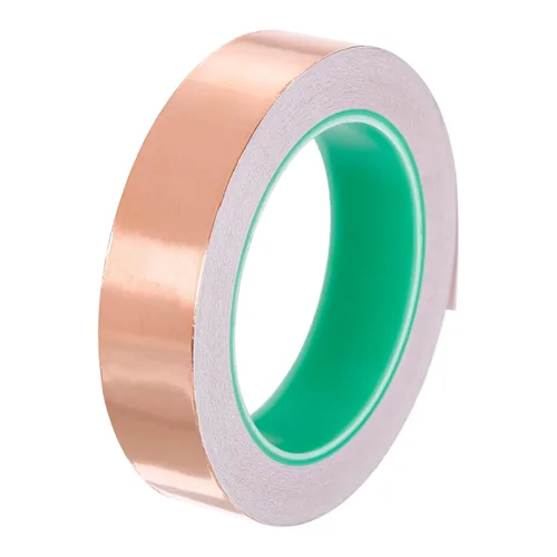 Miniatura 27 de PATIKIL Cinta de lámina de cobre de 1.97 pulgadas x 33 pies, 0.002 in de grosor, adhesivo conductor de doble cara, blindaje EMI para electrónica