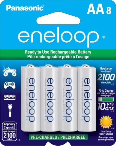 Miniatura 16 de Cargador de batería Panasonic Advanced celda Individual con Eneloop ciclo de 2100 pilas recargables AA Paquete de cargador AA