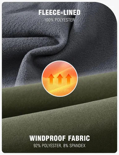 Miniatura 3 de TBMPOY - Pantalones de esquí de nieve impermeables con forro polar para hombre, para senderismo, montaña, revestimiento suave con cinturón