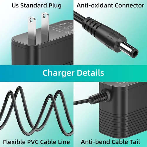 Miniatura 6 de Cargador para teléfono Yealink Adaptador de fuente de alimentación AC DC compatible con teléfonos IP Yealink SIP-T29G, T46S T48S, T58A, T58-CAM