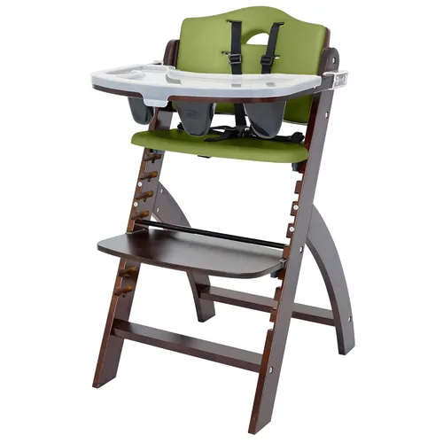 Miniatura 15 de Abiie Beyond Junior - Silla alta de madera con bandeja - Silla alta ajustable y convertible para bebés y niños pequeños - 6 meses a 250 libras