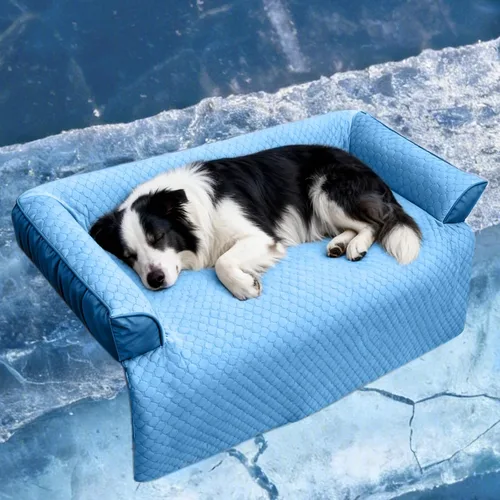 Miniatura 44 de Cama calmante para perro, tapete de felpa esponjoso para perros con protector de muebles con funda extraíble lavable para perros y gatos grandes